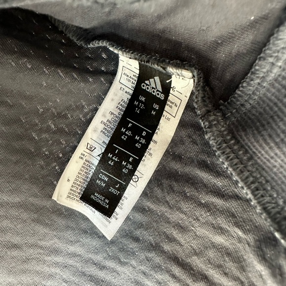 Adidas Women's Grey and White Jacket Size Medium - Picture 6 of 8